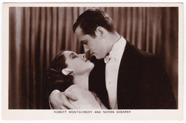 Robert Montgomery and Norma Shearer. Film Partners P 27
