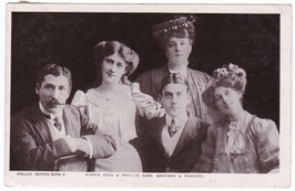 Zena and Phyllis Dare and family. Philco 3258 C