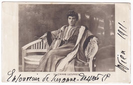 Suzanne Despres. Signed postcard, dated Vienna 1911