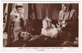 Robert Taylor. Elizabeth Taylor. Joan Fontaine "Ivanhoe" Picturegoer D 191