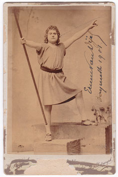 Ernest Van Dyck "Parsifal" Bayreuth 1901. Höffert. Signed cabinet photo