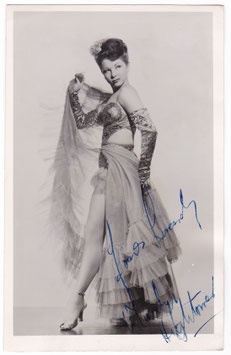 Marilyn Hightower. Signed postcard
