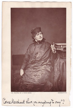 Ellen Terry as Portia "The Merchant of Venice" Window & Grove, 1879. Woodburytype