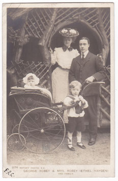 George Robey and family. Rotary 1176