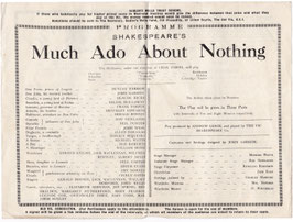 Much Ado About Nothing. Duncan Yarrow, Baliol Holloway, Frank Vosper, Nell Carter. Old Vic, 1925/26