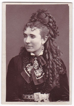 Ada Ward. Burlesque. Male impersonator. Woodburytype CDV