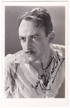 Lester Matthews. Signed postcard (b)