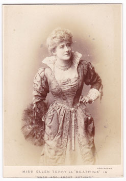 Ellen Terry as Beatrice "Much Ado About Nothing" Window & Grove cabinet photo (b)