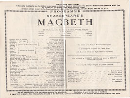 Macbeth. Baliol Holloway, William Monk. Old Vic, 1926/27