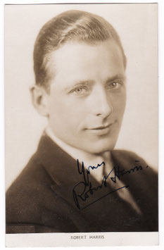 Robert Harris. Signed photocard