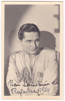 Roger Tréville. Signed postcard