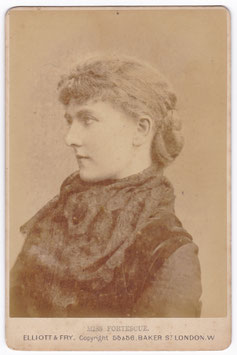 May Fortescue. Elliott & Fry cabinet photo
