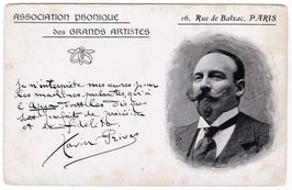 Xavier Privas. Promotional postcard for the APGA