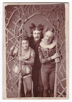 The Majilton Family (Marie Majilton, Charles Majilton and Frank Majilton) Fradelle & Marshall. 1875. Woodburytype CDV