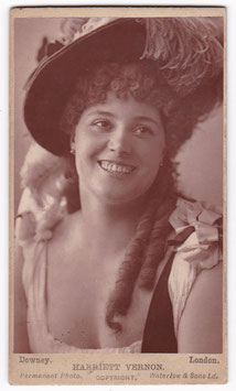 Harriet Vernon. Music hall. Downey, London. CDV