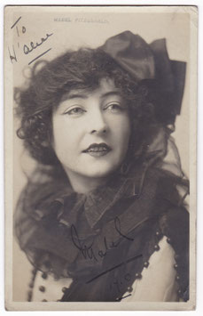 Mabel Fitzgerald. Character comedienne. Catlin's Royal Pierrots. Signed postcard