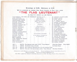 The Flag Lieutenant. C Aubrey Smith, Cyril Maude, John Harwood, Rosalie Toller, Winifred Emery. Playhouse, 1908/09
