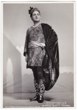Giacomo Lauri Volpi "Turandot" La Scala. M. Camuzzi, Milan