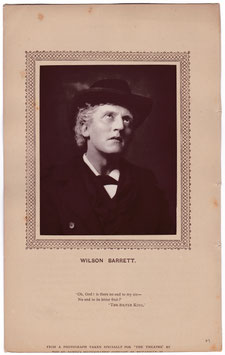 Wilson Barrett. St James's Photographic Co, 1880s. Carbon