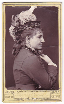 Lydia Thompson. Figaro portrait. 1873. CDV
