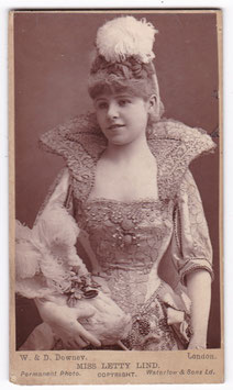 Letty Lind. W & D Downey. Taunus ad. CDV