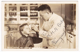 Chingwah Lee "Little Mr Jim" Signed postcard