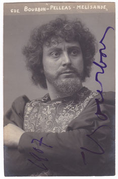 Jean Bourbon "Pelléas et Mélisande" Signed postcard dated 1907