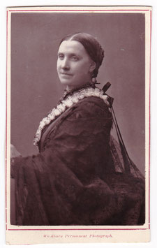 Sarah Jane Woolgar (Mrs Alfred Mellon) Fradelle & Marshall. Woodburytype CDV