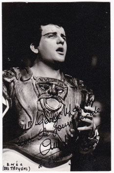 Guy Chauvet as Aeneas "Les Troyens. Signed photocard