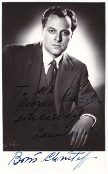 Boris Christoff. Signed photo