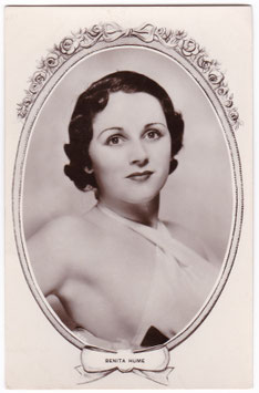 Benita Hume. Picturegoer Cameo Series K 32