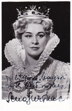 Sena Jurinac "Don Carlos" Signed postcard