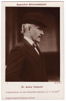 Arturo Toscanini. Bayreuth, 25/6/30