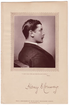 Harry B. Conway. St James's Photographic Co, 1884. Carbon