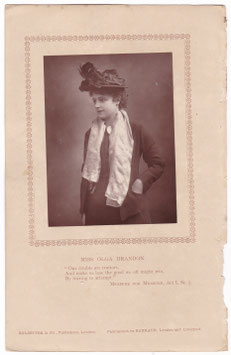 Olga Brandon. Barraud, 1890. Carbon