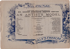 An Artist's Model. George Edwardes. Marie Tempest, Hayden Coffin, Harry Monkhouse, Louis Bradfield, Lydia Flopp. Daly's, 1895/96