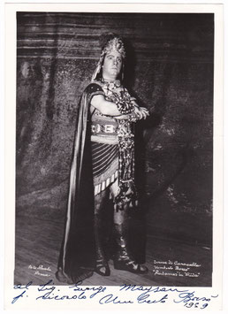 Umberto Borso "Aida" Signed photo
