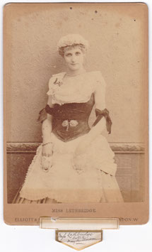 Alice Lethbridge. Elliott & Fry cabinet photo
