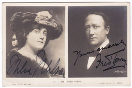 Fred Terry and Julia Neilson. Rotary 3413. Signed postcard
