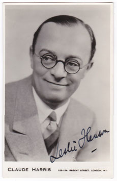 Leslie Henson. Claude Harris. Signed photo