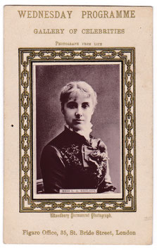 Adelaide Neilson. Wednesday programme. Gallery of celebrities. Woodburytype