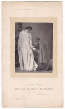 Olga Brandon as Vashti Dethic and Edward Smith Willard as Judah Llewellin in "Judah" Barraud, 1890. Carbon