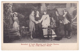 Martin Harvey "The Only Way" The Betrothal of Lucie Manette and Charles Darnay. Act II. London Stereoscopic Co