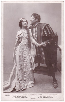 Sarah Brooke and Lewis Waller "The Harlequin King" Rotary 3258 B