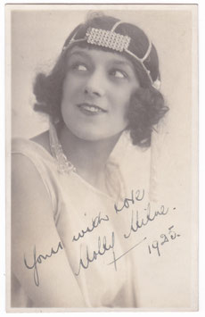 Molly Milne. Signed postcard, dated 1925