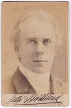 E S Willard. Alfred Ellis. Signed cabinet photo