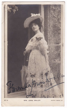 Florence Lewis Waller. Rotary 217 G. Signed postcard