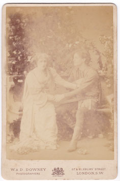 Henry Ainley and Evelyn Millard "Paolo and Francesca" W & D Downey. Cabinet photo