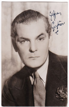 Geoffrey Gwyther. Signed photocard