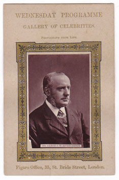 John Walter Huddleston. Irish judge and criminal lawyer. Wednesday programme. Gallery of celebrities. Woodburytype